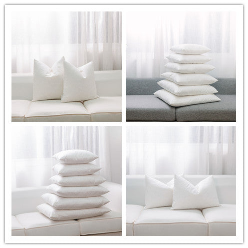 White Basic - 100% Feather and 100% Polyester Inserts