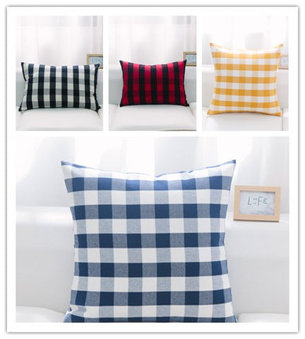 Traditional Buffalo Check Throw Pillow - 4 Colors and 5 Sizes Options