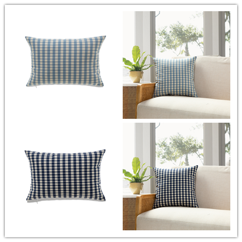 Contemporary Buffalo Check Throw Pillow - 2 Colors and 6 Sizes Options