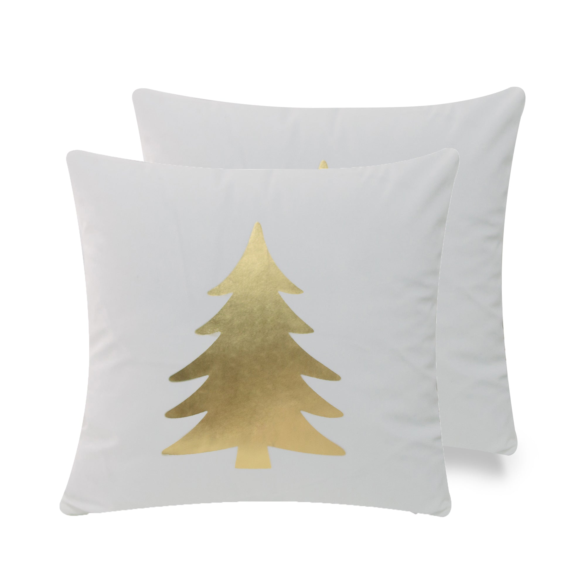 Christmas Gold and Silver - SKU: GS1818KSTRG1 - Pattern ELK -  with Gold Foil Print - Set of 2