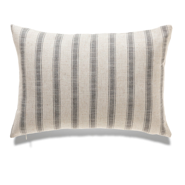 Michael Penney Throw Pillow-Check and Stripe - Neutral Color - Size in 14 x 20 and 20 x 20 inches